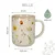 KOMPLET 6 KERAMIČNIH SKODELIC 400 ml ZA KAVO IN ČAJ BELLE LINE O9 cm