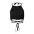 Womens trapezoidal cropped top black