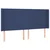 Vidaxl vidaXL Vzglavje postelje z LED modro 203x16x118/128 cm blago