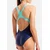 ARENA Enodelne kopalke LIGHT PRO BACK LB modra/voda