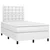 Krevet box spring s madracem LED bijeli 120x200 cm umjetna koža