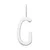 Design Letters  Srebrni obesek