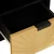 TV ormar Crna i zlatna 100 x 33 x 46 cm Konstruirano drvo