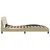 Vidaxl Posteljni okvir Dover krem 140x190 cm blago