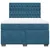 Vidaxl Box spring postelja z vzmetnico modra 140x200 cm žamet