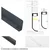 DAWN LED PROFIL LL-ALP6419 KOMPLET CRNI