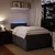 Vidaxl Box spring postelja z vzmetnico temno siv 120x190 cm žamet
