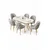 Hanah Home Trpezarijski set, 7 komada, Sivi
