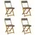 Vanjske bistro stolice 4 pcs Tamnosiva 40 x 53 x 80 cm