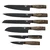 7-piece knife set, stainless steel, Rockingham Forge Forester - Grun
