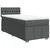 vidaXL Box spring postelja z vzmetnico temno siva 100x200 cm blago