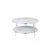 Livetastic Klubska Miza Marble, Bela