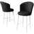 Hanah Home Set barskih stolica Alte, 4 komada, Crno-beli
