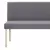 Klupa od poliestera 139,5 cm svjetlosiva