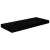 Plutajuća zidna polica visoki sjaj crna 60 x 23,5 x 3,8 cm MDF