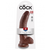 Dildo King Cock z modi 25cm, temnejši