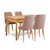 HANAH HOME Trpezarijski set Costa Atlantic Stone