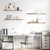 Polica na zidu 4 pcs Smeđa 100 x 9 x 3 cm Konstruirano drvo