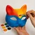 slomart Mačke DIY maske za ustvarjanje, 6 kosov + dodatki MAALEO
