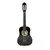 ECO TOYS Velika drvena gitara za decu, Crna