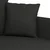 Dvosjed od tkanine crni 120 cm