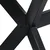 vidaXL Jedilna miza 200x100x75 cm trden mangov les