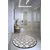 Conceptum Hypnose Tepih Kupa, O100 cm, Crno-beli