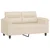 3-dijelni set sofa s jastucima bež tkanina od mikrovlakana