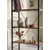 Hanah Home polica za knjige Moner, 60 cm, atlantski bor / crna