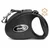 Flexi Leash Leather M pas 5m črno usnje