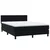 vidaXL Box spring postelja z vzmetnico črna 160x210 cm žamet
