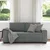 vidaXL Dvosed temno siv 180x77x82 cm blago