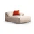 Atelier del Sofa Ugaona garnitura Flamingo, 355x170x105 cm, Krem-narandžasta