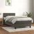 Vidaxl Box spring postelja z vzmetnico temno siva 80x200 cm žamet