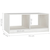 Den Klubska mizica bela 75x50x33,5 cm trdna borovina