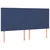 Vidaxl Box spring postelja z vzmetnico LED modra 180x200 cm blago