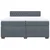 Vidaxl Box spring postelja z vzmetnico temno siva 200x200 cm žamet