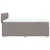 Vidaxl Box spring postelja z vzmetnico taupe 160x200 cm blago