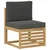 Setovi sofa 4 pcs Bijela i antracit 187,5 x 128,5 x 73 cm