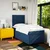 Vidaxl Box spring postelja z vzmetnico modra 90x200 cm blago