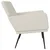 Klupa krem 108 x 79 x 79 cm baršunasta
