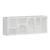 Hanah Home polica za knjige Bohem 135cm, 50 cm, bela