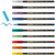 Brush flomasteri E-1340, 1-6 mm glitter set 1/10