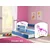 Deciji krevet ACMA II 160x80 F + dusek 6 cm BLUE43