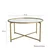Hanah Home Klub sto Gold Sun S404 83x40x83cm Zlatni
