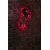 WALLXPERT Zidna LED dekoracija Wild Horse Red
