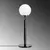 Opviq Stona lampa E14 Socket, Crno-Krem