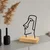 Atelier Del Sofa Dekorativna figura Moai, 24x8x17 cm, Crna