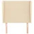 Vidaxl Vzglavje z ušesi krem 103x23x118/128 cm blago