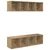 Set TV komoda Zidne 2 pcs Umjetnički hrast 37 x 37 x 142,5 cm
